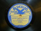 TAMPA RED / WALTER DAVIS 78 BLUEBIRD B-6498 SHE DON'T KNOW MY MIND PART 2 / THIN