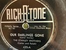 Rich-R-Tone 435 Stanley Brothers OUR DARLING'S GONE Bluegrass 78 rpm V+