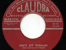 Rare Rockabilly Reissue 45 - The JIants - She's My Woman - Claudra Records - M-