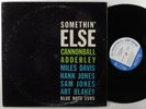 CANNONBALL ADDERLEY Somethin' Else BLUE NOTE 1595 LP mono Liberty *