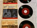 Vtg DAVY CROCKETT Adventures 3 Record Set 45 RPM EP Disneyland TV & Columbia