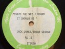 APPLE ACETATE Jack Jones Susan George Thats The Way I Heard It Should Be BEATLES