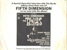 BYRDS--RARE PROMO ONLY OPEN-END INTERVIEW PICTURE SLEEVE+45-(FIFTH DIMENSION)-PS