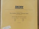 Archiv 14029   NM/NM-   MAINARDI   Bach Cello Suites 1 & 2   Sample record?