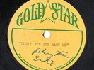EDDIE COCHRAN BACKING TRACK * GOLD STAR 78 RPM ACETATE * 'DON'T BYE BYE BABY ME'