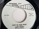 SOUL - MARY MUNDY 45 INSURANCE CITY RECORDS 204 OPEN UP YOUR HEART VG++