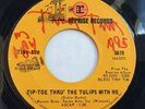 Signed TINY TIM 45 Tip Toe Thru The Tulips With Me / Fill Your Heart 7” Record