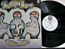 GENTLE GIANT - THREE FRIENDS LP VERTIGO MADE IN ITALTY 1972 6360 070 L