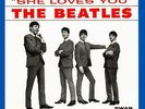 THE BEATLES Swan S-4152 She Loves You Blue Vinyl  Fantasy Sleeve