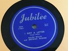 78 RPM Ralph Willis JUBILEE 5044 I Got A Letter / I Weep and Moan  E-