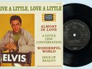 Rare Rock 'n Roll 45rpm EP - Elvis Presley- Live A Little, Love A Little- Import