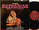 SR 90371 RFR 1/2 Liszt Hungarian Rhapsodies 1, 4, 5, 6 Dorati London SO Mercury