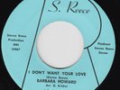 BARBARA HOWARD I Don't Want Your Love  M- sister funk 45 northern soul