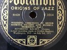 78 rpm-REVEREND KELSEY-Wedding ceremony of SISTER ROSETTA THARPE - VOCALION 1014