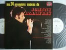 PROMO WHITE LABEL / JOHNNY HALLYDAY LES 24 PREMIERS SUCCES DE / 2LP GATEFOLD COV