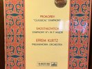 WWVR Prokofiev Shostakovich Kurtz Classical Symph UK LP HMV ASD 263 LP 1959 M-