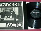 NEW ORDER De Facto, Radio - RARE Live in Sweden 1981 LP - Textured Sleeve & Wrap