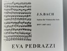 EVA PEDRRAZI ' J.S BACH. SUTEN FUR VIOLON CELLO ' PRIVATE .LIMITED 42/300, NM