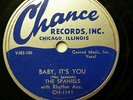 SPANIELS doowop 78 BABY IT'S YOU looks VG++ b/w vg+ BOUNCE on Chance Recs TB2012