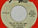 GLORIA WALKER & CHEVELLES You Hit Spot / Walking New Love 45 soul funk deep VG++