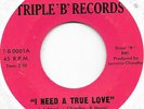 EDDIE PARKER I Need A True Love on Triple B northern soul 45 HEAR