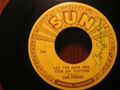 45 SUN 224 CARL PERKINS SIGNED