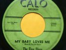 THE FIVE DISCS My Baby Loves Me b/w Adios WHITE DOO WOP 45 Calo 202 Brooklyn r&b