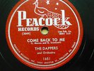 the DAPPERS doowop 78 COME BACK TO ME / MAMBO OONGH on Mint minus PEACOCK TB2303