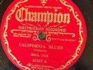 Champion 45157 Bill Cox CALIFORNIA BLUES EE+ 1930  78rpm  Country