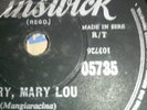 BILL HALEY AND HIS COMETS MARY MARY LOU  / ITS A SIN 78 RPM 10 INCH