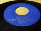 BARRY KIM & MELINDA CAROLL - THIS IS LOVE Hawaii Hawaiian 45 rpm