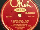 78 rpm Louis Armstrong-Walkin' My Baby Back Home 1931 Okeh 41497 E/E-