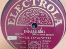 PICKARD'S CHINESE SYNCOPATERS The Rag Doll 78 RPM- ELECTROLA - EG 1056