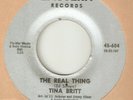 TINA BRITT The Real Thing Teardrops Fell  EASTERN  NORTHERN SOUL USA 45