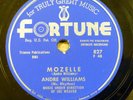 ANDRE WILLIAMS r&r r&b 78 MOZELLE b/w JUST WANT A LITTLE LOVIN on Fortune RJ 108