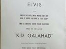 Elvis Presley Reproduction 45 rpm Kid Galahad Picture Sleeve Only