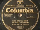 PRE-WAR BLUES 78  BLIND WILLIE JOHNSON  Dark Was the NIght  COLUMBIA 14303 E-/E