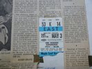 JIMI HENDRIX EXPERIENCE Maple Leaf Gardens TORONTO, CANADA Concert Ticket 1969
