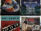 80s Heavy Metal Vinyl LP Record Bundle SADO Kick Axe Prisoner Europe Hair Metal