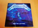 Metallica - Ride the lightning. vinyl lp. MFN27. 1986. Typo to back cover