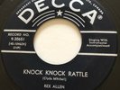 ROCKABILLY Rex Allen KNOCK KNOCK RATTLE Decca 45 rare Canadian pressing