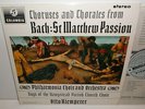 SAX 2525 JS Bach St Matthew Passion Choruses And Chorales Philharmonia Klemperer