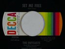 Psych 45 OUTCASTS Set Me Free/You'd Be Surprised on Decca VG++