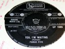 FORCE FIVE yea i'm waiting. uk 45 United Artists UP 1089. mod dancer