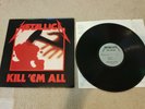 Metallica Kill 'Em All Rare Original Megaforce MRI069 #b NM VINYL