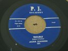 OHIO FEMALE ROCKABILLY 45 - JACKIE (DE)SHANNON - TROUBLE - P.J. RECORDS