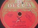 yiddish jewish 78 RPM- jeff chandler - sheiner madel - decca france 1950's