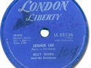 BILLY WARD Rock'n Roll 78 RPM Record. Jenny Lee