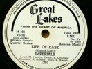 IMPERIALS doo-wop 78 LIFE OF EASE on MINT minus GREAT LAKES DJ promo copy RJ 247