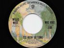 Willie West - It's Been So Long / Said To Myself (Soul/Funk, 45) 8087